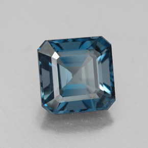 2.34 ct Blue Topaz Stone, Natural Topaz in Octagon Facet Shape for Sale