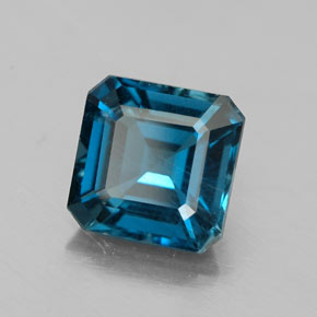 2.19 ct Blue Topaz Stone, Natural Topaz in Octagon Facet Shape for Sale