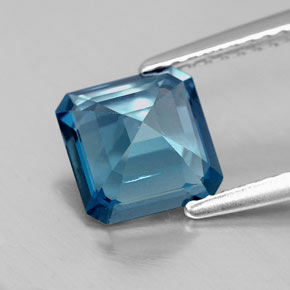 Topaz Gemstone in 7.2 x 7.1 mm Size for Sale, Topaz Stone in London Blue Color