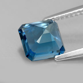 Topaz Gemstone in 7.2 x 7.2 mm Size for Sale, Topaz Stone in London Blue Color