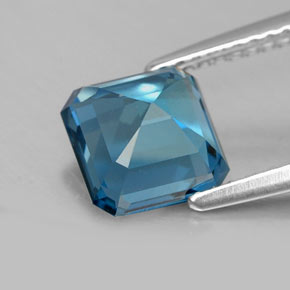 Topaz Gemstone in 7.1 x 7.1 mm Size for Sale, Topaz Stone in London Blue Color