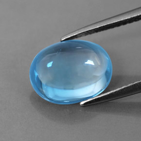 Topaz Gemstone in 11 x 9 mm (calibrated) Size for Sale, Topaz Stone in Swiss Blue Color