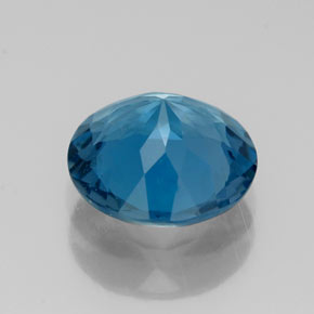 Topaz Gemstone in 9 mm (calibrated) Size for Sale, Topaz Stone in London Blue Color