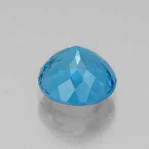 Topaz Gemstone in 8 mm (calibrated) Size for Sale, Topaz Stone in Swiss Blue Color
