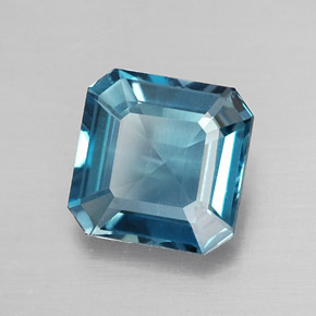 1.77 ct Blue Topaz Stone, Natural Topaz in Octagon Facet Shape for Sale