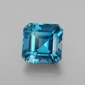 2.47 ct Blue Topaz Stone, Natural Topaz in Octagon Facet Shape for Sale