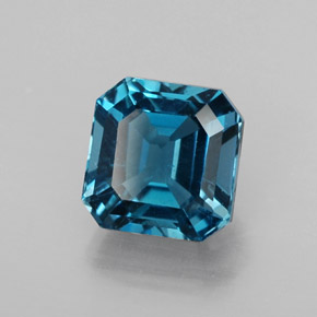 2.63 ct Blue Topaz Stone, Natural Topaz in Octagon Facet Shape for Sale