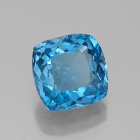 2.76 ct Blue Topaz Stone, Natural Topaz in Cushion-Cut Shape for Sale