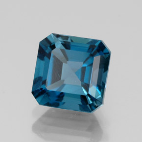 2.19 ct Blue Topaz Stone, Natural Topaz in Octagon Facet Shape for Sale