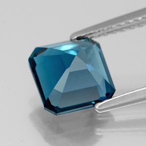 Topaz Gemstone in 7 x 7 mm Size for Sale, Topaz Stone in London Blue Color