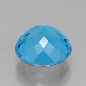 Topaz Gemstone in 8 mm (calibrated) Size for Sale, Topaz Stone in Swiss Blue Color