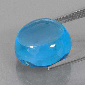 Topaz Gemstone in 14 mm (calibrated) Size for Sale, Topaz Stone in Swiss Blue Color