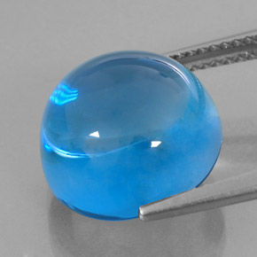 Topaz Gemstone in 13 mm (calibrated) Size for Sale, Topaz Stone in Swiss Blue Color
