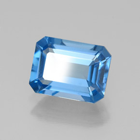 1.93 ct Blue Topaz Stone, Natural Topaz in Octagon Facet Shape for Sale