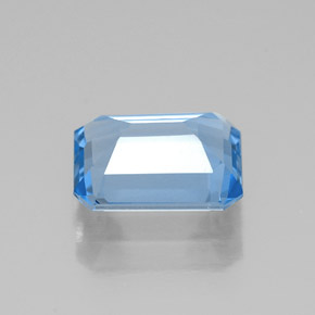 Topaz Gemstone in 8 x 6 mm (calibrated) Size for Sale, Topaz Stone in Swiss Blue Color