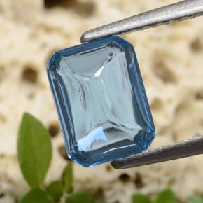 1.80 ct Blue Topaz Gemstone, Topaz Gem in Octagon Cabochon Shape for Sale.