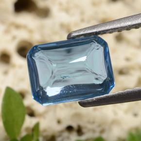 1.80 ct Blue Topaz Stone, Natural Topaz in Octagon Cabochon Shape for Sale