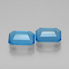 Topaz Gemstone in 8 x 6 mm (calibrated) Size for Sale, Topaz Stone in Swiss Blue Color