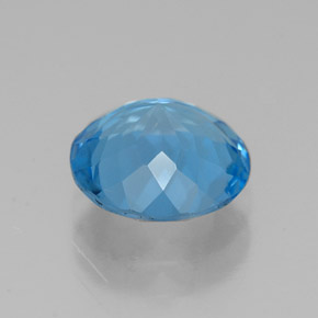 Topaz Gemstone in 8 mm (calibrated) Size for Sale, Topaz Stone in Swiss Blue Color