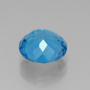 Topaz Gemstone in 8 mm (calibrated) Size for Sale, Topaz Stone in Swiss Blue Color