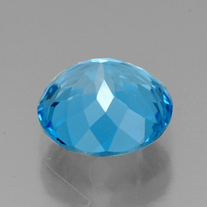 Topaz Gemstone in 8 mm (calibrated) Size for Sale, Topaz Stone in Swiss Blue Color