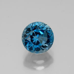 1.93 ct Blue Topaz Gemstone, Topaz Gem in Round Facet Shape for Sale.
