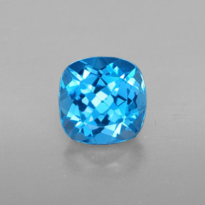 1.92 ct Blue Topaz Gemstone, Topaz Gem in Cushion-Cut Shape for Sale.