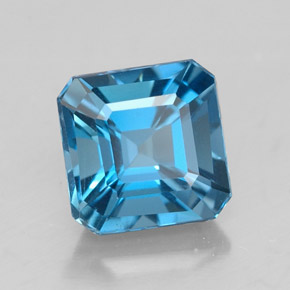 1.93 ct Blue Topaz Stone, Natural Topaz in Octagon Facet Shape for Sale