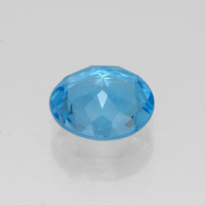 Topaz Gemstone in 7 mm (calibrated) Size for Sale, Topaz Stone in Swiss Blue Color