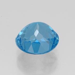 Topaz Gemstone in 8 mm (calibrated) Size for Sale, Topaz Stone in Swiss Blue Color