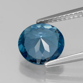 Topaz Gemstone in 8 mm (calibrated) Size for Sale, Topaz Stone in London Blue Color