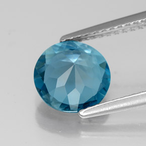 Topaz Gemstone in 8 mm (calibrated) Size for Sale, Topaz Stone in London Blue Color