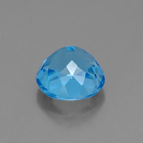 Topaz Gemstone in 7 mm (calibrated) Size for Sale, Topaz Stone in Swiss Blue Color