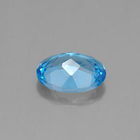 Topaz Gemstone in 8 x 6 mm (calibrated) Size for Sale, Topaz Stone in Swiss Blue Color