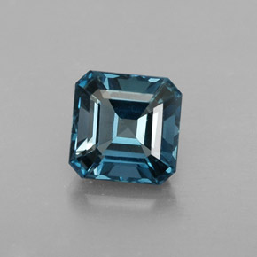 1.51 ct Blue Topaz Gemstone, Topaz Gem in Octagon Facet Shape for Sale.