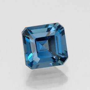 1.36 ct Blue Topaz Gemstone, Topaz Gem in Octagon Facet Shape for Sale.