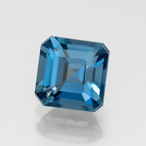 1.36 ct Blue Topaz Stone, Natural Topaz in Octagon Facet Shape for Sale
