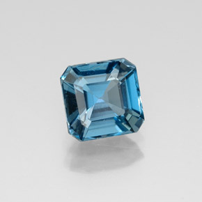 1.43 ct Blue Topaz Stone, Natural Topaz in Octagon Facet Shape for Sale