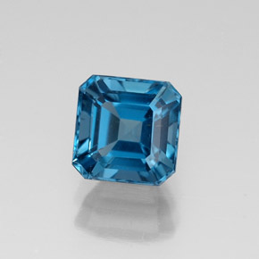 1.79 ct Blue Topaz Gemstone, Topaz Gem in Octagon Facet Shape for Sale.