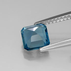 Topaz Gemstone in 5.9 x 5.9 mm Size for Sale, Topaz Stone in London Blue Color