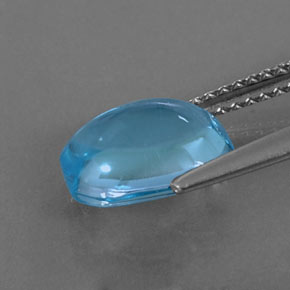 Topaz Gemstone in 9.5 x 7.6 mm Size for Sale, Topaz Stone in Swiss Blue Color