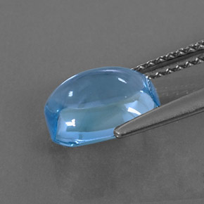 Topaz Gemstone in 9 x 7 mm (calibrated) Size for Sale, Topaz Stone in Swiss Blue Color