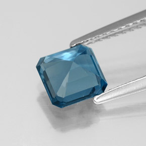 Topaz Gemstone in 6.3 x 6.2 mm Size for Sale, Topaz Stone in London Blue Color
