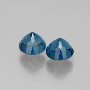 Topaz Gemstone in 6 mm (calibrated) Size for Sale, Topaz Stone in London Blue Color