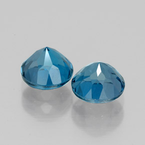 Topaz Gemstone in 6 mm (calibrated) Size for Sale, Topaz Stone in London Blue Color