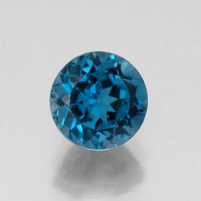 1.83 ct Blue Topaz Gemstone, Topaz Gem in Round Facet Shape for Sale.