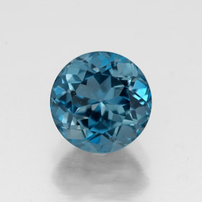 1.90 ct Blue Topaz Gemstone, Topaz Gem in Round Facet Shape for Sale.