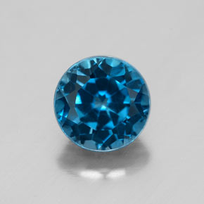 1.81 ct Blue Topaz Gemstone, Topaz Gem in Round Facet Shape for Sale.