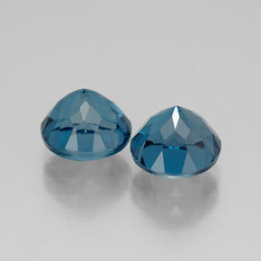 Topaz Gemstone in 7 mm (calibrated) Size for Sale, Topaz Stone in London Blue Color
