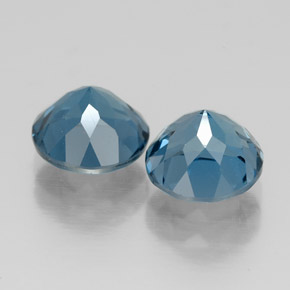 Topaz Gemstone in 7 mm (calibrated) Size for Sale, Topaz Stone in London Blue Color